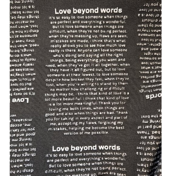 Poem"Love Beyond Words" Shirt Jacket - Picture 2 of 6